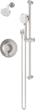 Symmons Birch HydroMersion Single Handle Shower Faucet Trim Kit with Hand Spray in Satin Nickel - 1.5 GPM (Valve not Included) - S5998STN15TRM