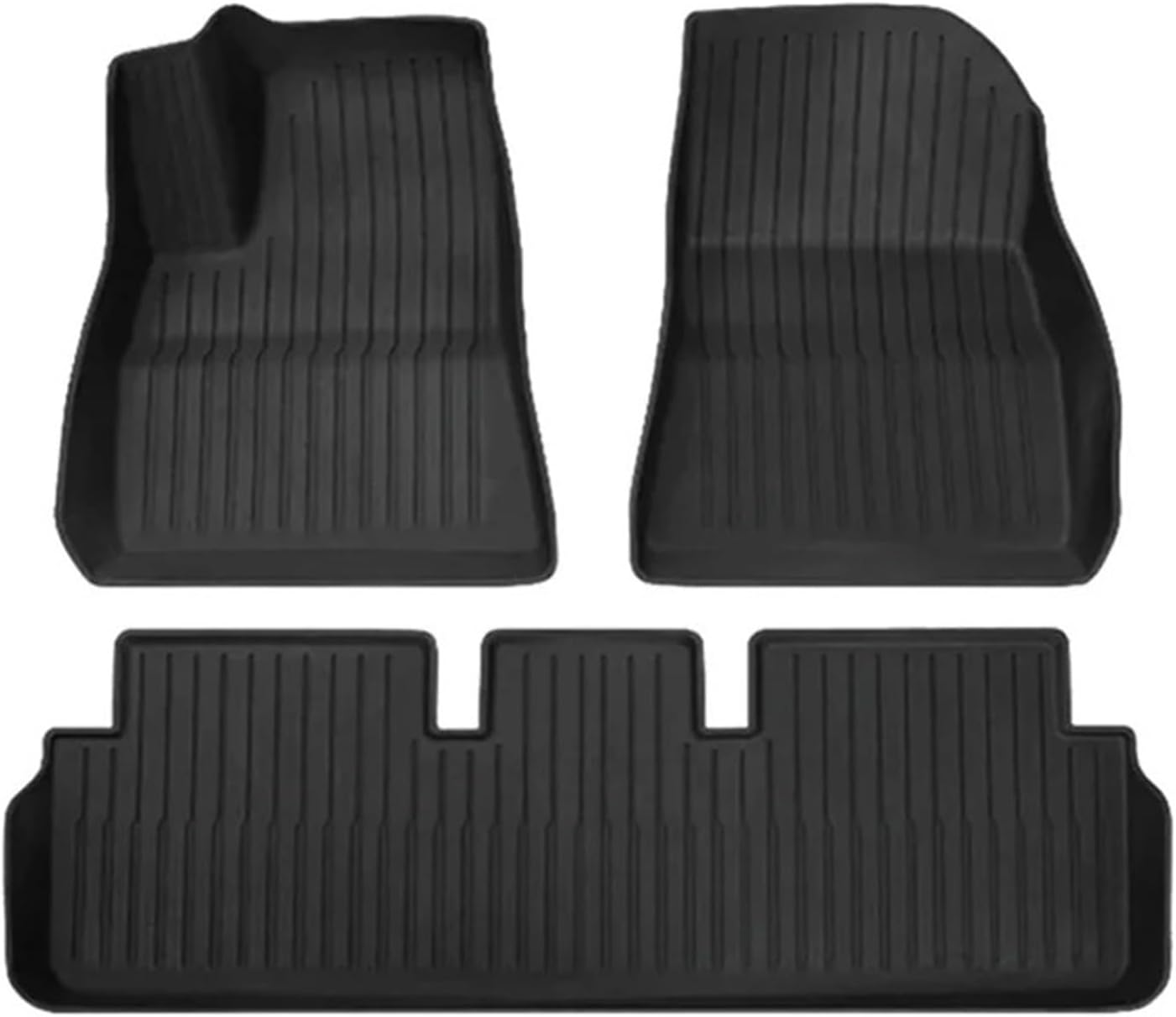 Compatible with Tesla Model 3 Model Y 2021-2024 XPE Floor Mats,All Weather Rubber Trunk Floor Mat Waterproof Non-Slip Cargo Liner(3pcs M3 21-23)
