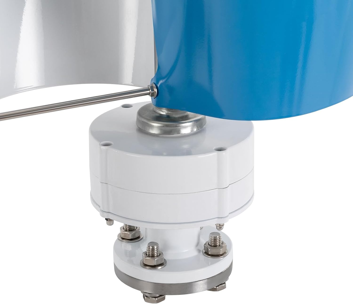 Wind Turbine, 100W 12V Vertical Axis Wind Turbine Generator Controller Wind Generator Kit Wind Turbine Machine Wind Power Generator Wind Power Tool for Home, Business, Boats, Gazebos (White and Blue)