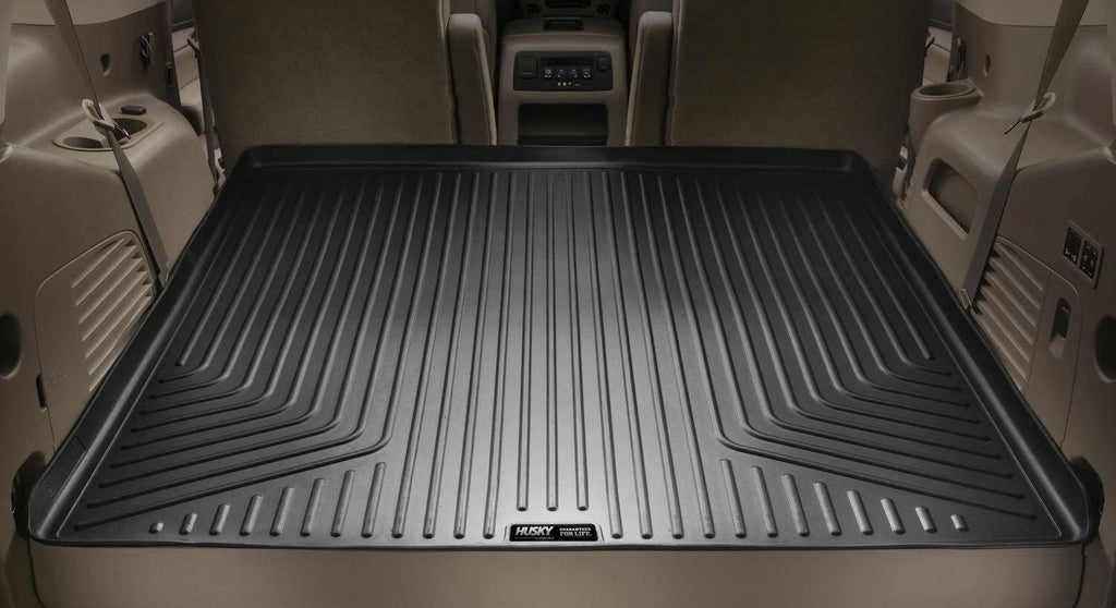 Husky Liners Weatherbeater Cargo Liner | Fits 2018-2024 Ford Expedition Max, 2018-2024 Lincoln Navigator L Reserve/Select (Behind 3rd Seat) | 1-pc Black - 23441
