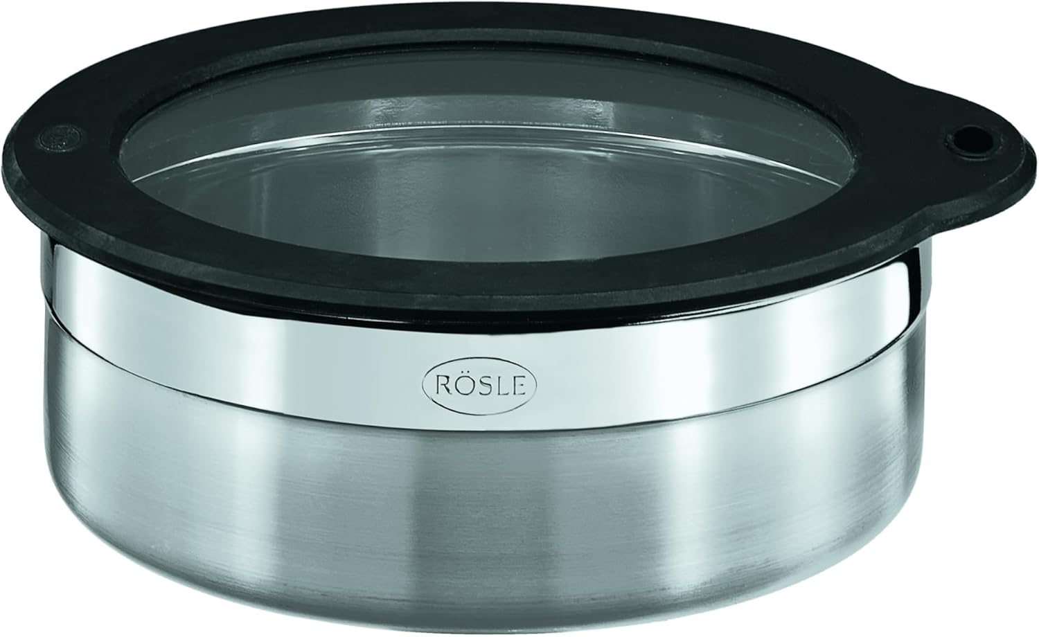 Rösle Box with Freshness Lid D16 Height 6 cm, Stainless, 16cm/6.3', 16558-1