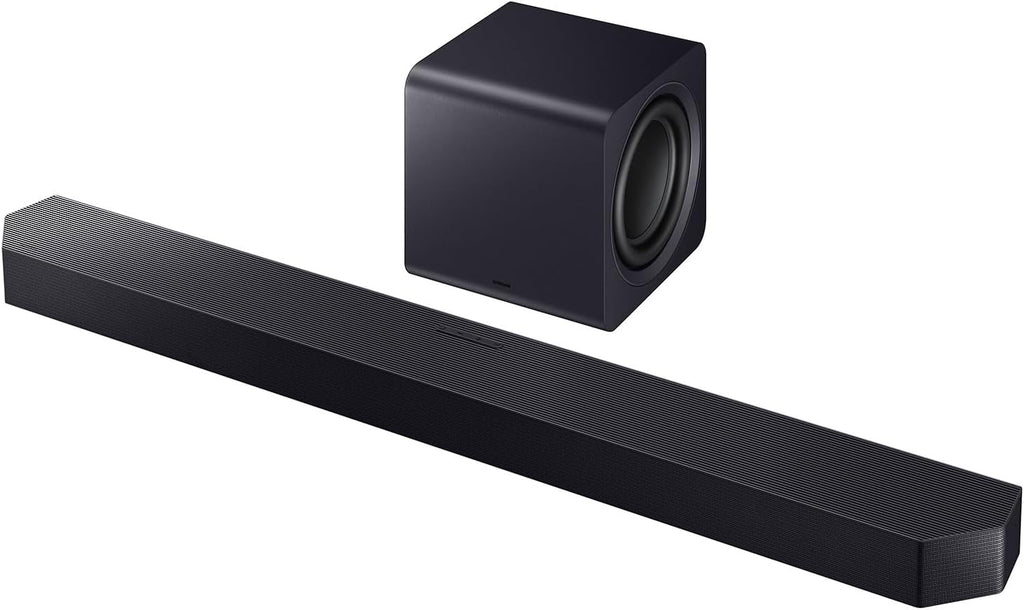 Samsung QN55LS03FAFXZA 55 Inch The Frame QLED 4K Art Mode Vision AI Smart TV with a Samsung HW-Q900F Q Series Soundbar 7.1.2 Ch Subwoofer (2025)