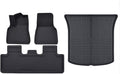 XPE Floor Mats Compatible with Tesla Model 3 2024 / Model Y 2024-2017, All Weather Cargo Liner Floor Cargo Trunk(4PCS My 17-24)