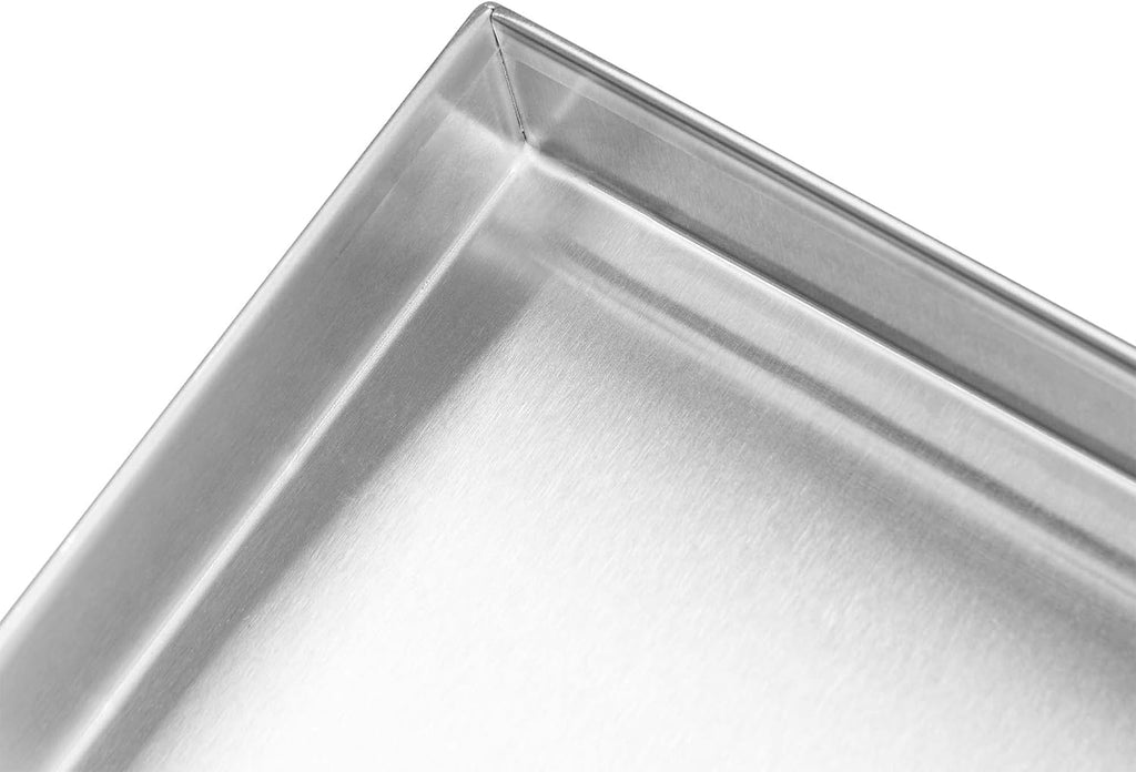 Celestial Fire Pit Cover for 30'x10' Rectangular Burner Pan (33' x 13' Actual Size), Stainless Steel, Wrapped Edge