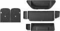 for Tesla Model X 2023 2024 TPE 3D Car Floor Mats Cargo Liner Trunk Pad Waterproof Protective Left Rudder(67MODELX4PCS)