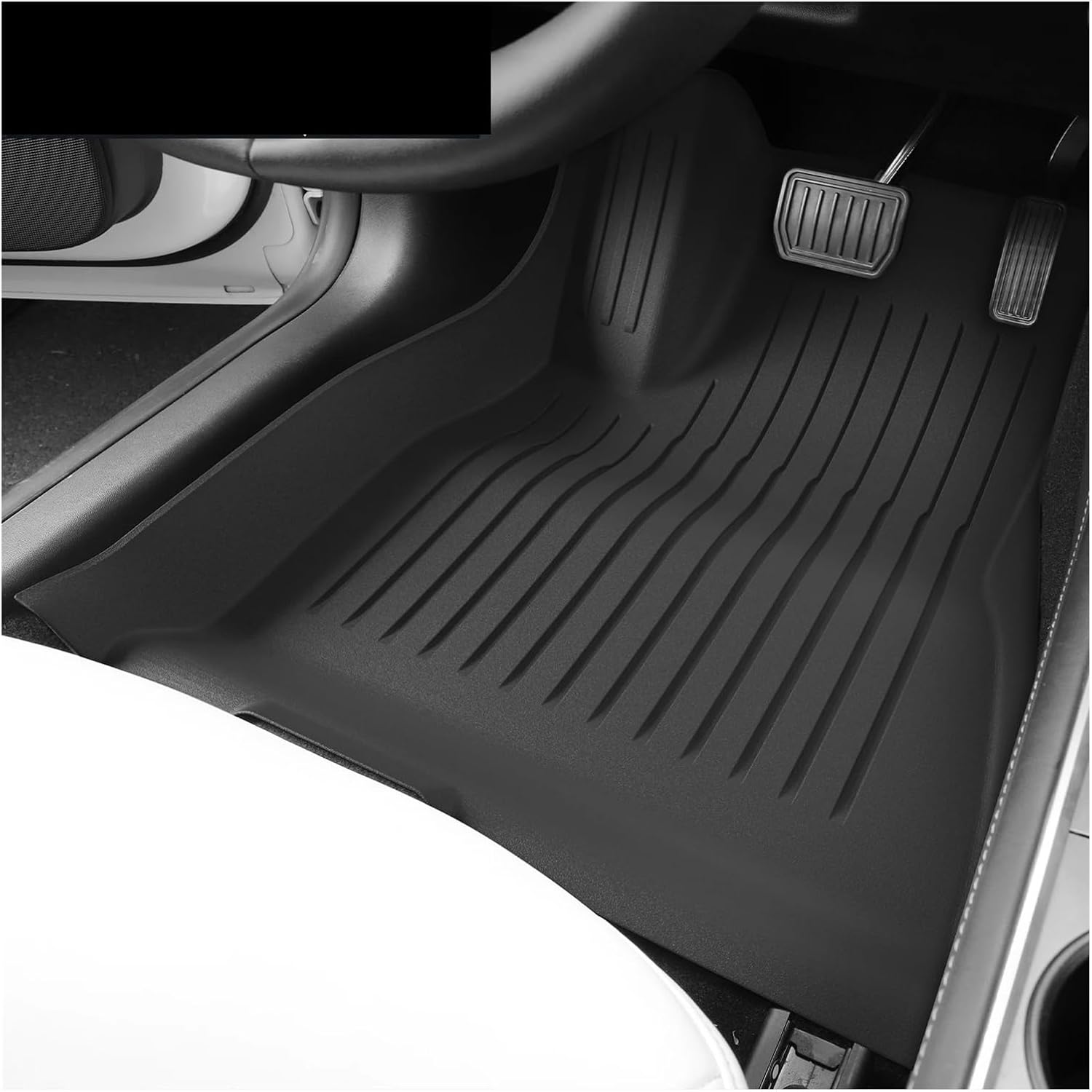 Compatible with Tesla Model 3 2021 2022 2023 Car Floor Mats Cargo Liner Trunk Pad 3D TPE Waterproof Protective Black(M3 Trunk 2PCS)