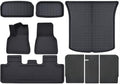 XPE Floor Mats Compatible with Tesla Model 3 2024 / Model Y 2024-2017, All Weather Cargo Liner Floor Cargo Trunk(9PCS My 17-24)