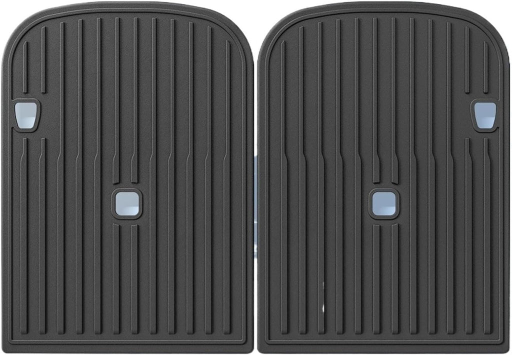 for Tesla Model X 2023 2024 TPE 3D Car Floor Mats Cargo Liner Trunk Pad Waterproof Protective Left Rudder(67 seat Backrest Mat)