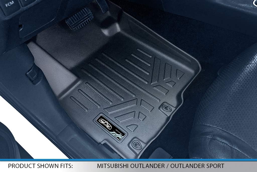 MAXLINER Floor Mats 2 Row Liner Set for 2011-2024 Mitsubishi Outlander Sport