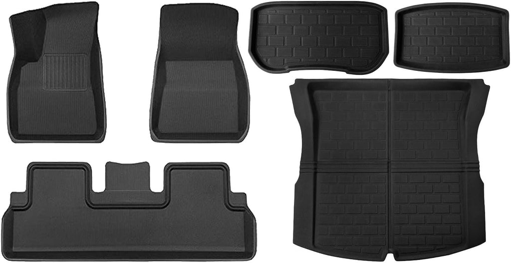 Compatible with Tesla Model 3 Highland 2024 XPE Floor Mats Cargo Liners All Weather Trunk Floor Mat Waterproof Left Right Hand Drive(1PC Trunk Mat)