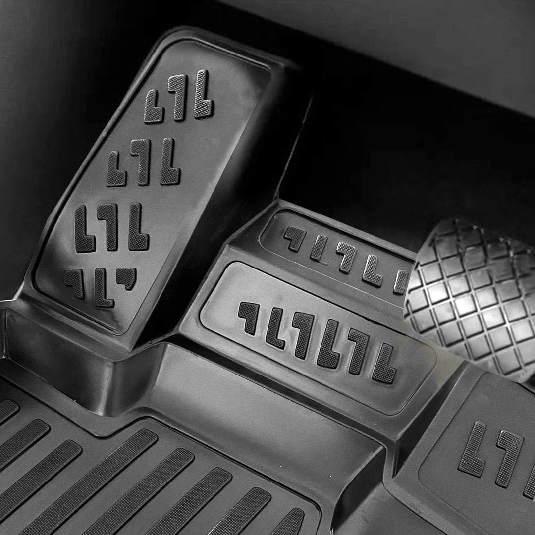for Toyota Rav4 2006 2007 2008 2009 2010 2011 2012 2013 3D Full Set Floor Mats Liner Cargo Liner Trunk Mat Liner 3D Waterproof Black Rubber Colour