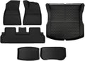 Compatible with Tesla Model 3 2024 XPE Floor Mats All Weather Floor Mats Front Rear Frunk Cargo Liner Set(6PCS RHD)