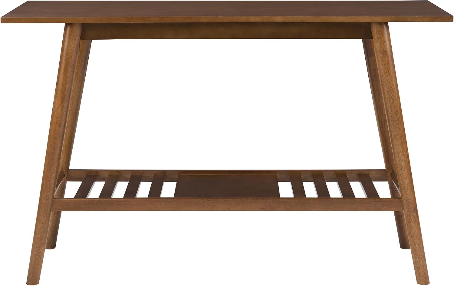 Linon Melissa Mid-Century Modern Walnut Console Table