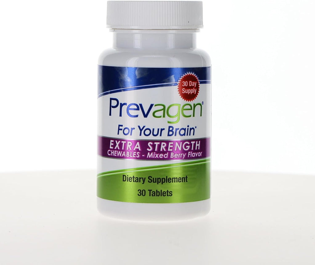 Prevagen Extra Strength Mixed Berry Chewables - 60 Tablets (2 Month Supply) | Formulated for Your Brain | 20mg of Apoaequorin Plus Vitamin D3 with 7-Day Pill Minder