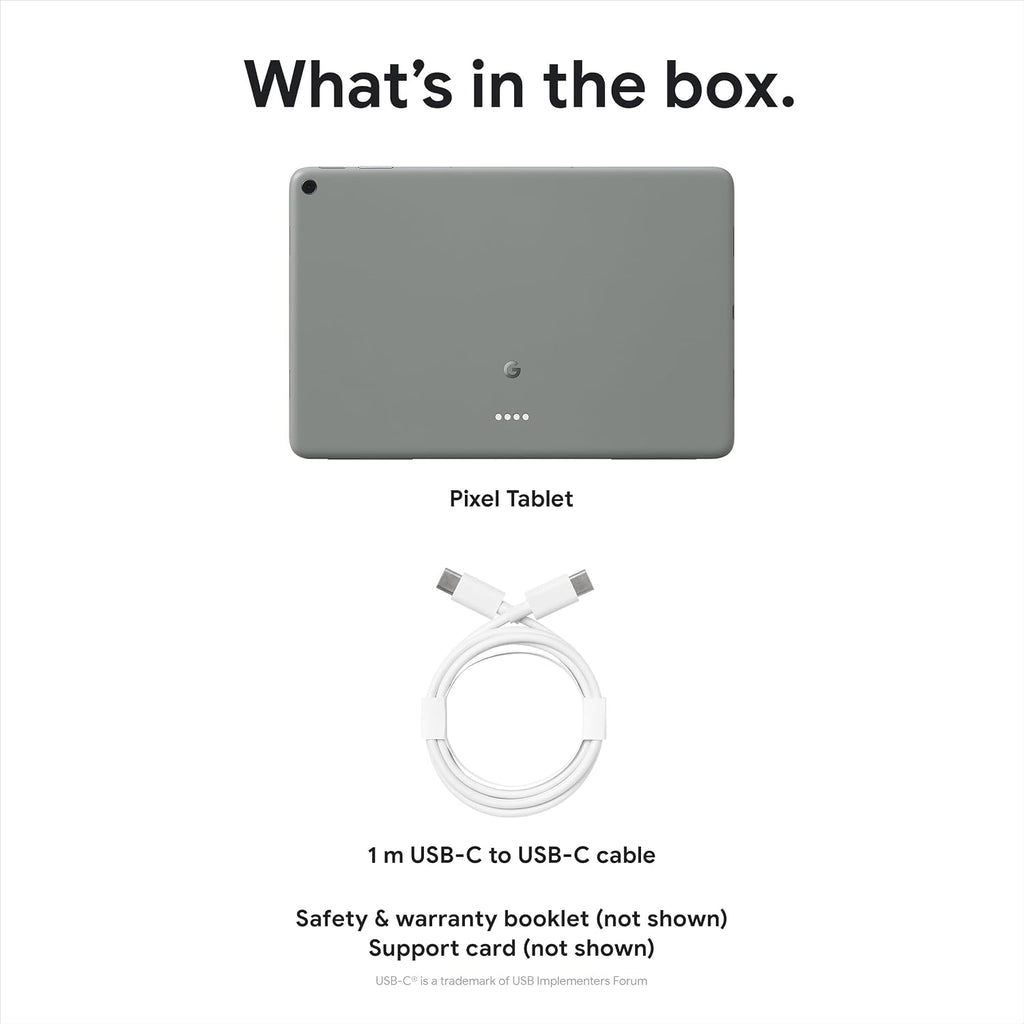 Google Pixel Tablet - Android Tablet with 11-Inch Screen and Extra-Long Battery Life - Hazel - 8 GB RAM - 256 GB