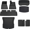 TPE Floor Mats & Cargo Liner Compatible with Tesla Model 3 Highland 2024, All Weather Waterproof Anti-Slip Trunk Mats TPE Floor Liners(8PCS RHD)