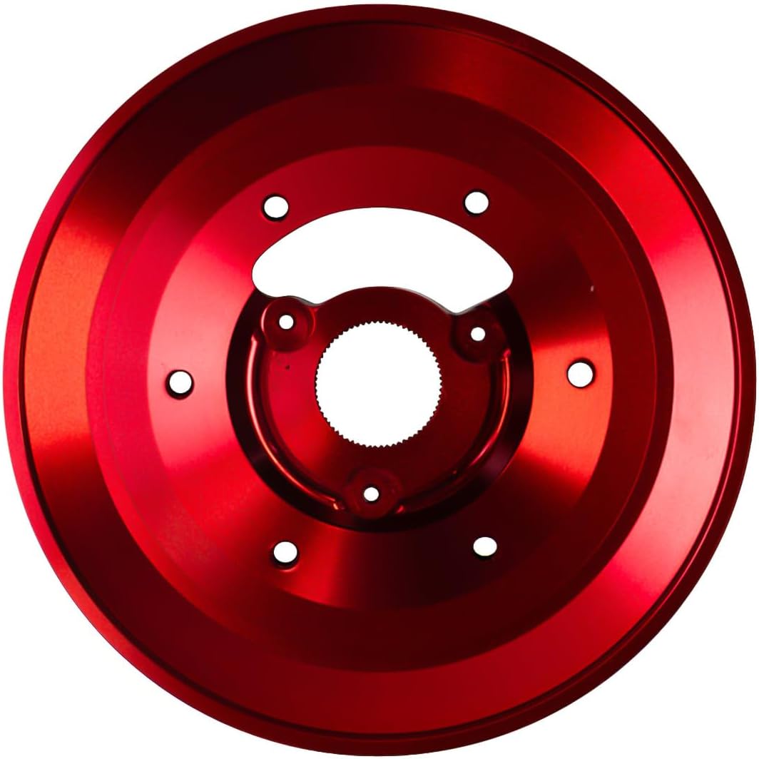 NRG Innovations Racing Style Steering Wheel Short Hub, Lockable Aluminum Steering Shaft, 6x70mm Bolt Pattern Quick Release Adapter Unit, Compatible For 91-06 BMW, Red, NRG-SRK-E36H-RD