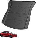 TPE Rear Cargo Liners for Tesla Model 3 2023-2025, Rear Boot Cargo Tray Pads Trunk Floor Mat Protector Waterproof with High Edge Non-Slip