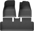 TPE 2024 2025 Compatible with Tesla Model 3 Highland Floor Mats All Weather Front Rear Cargo Liner Mat WP Anti-Slip Mats Accessories(3pcs RHD Floor Mat)