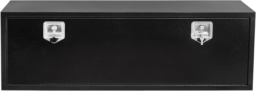 Garvee Steel Underbody Truck Box w/t-Handle Latch, Truck Toolbox for Organization and Storage, Job Box Tool Chest for Pickup Truck Bed, RV, Trailer, 48'x 16'x 13'