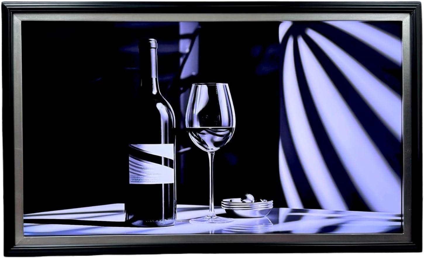32, 43, 50 and 55 inch Handmade wood ornate TV Frame for Samsung The Frame TV. Satin Black with Gold Leaf (not for use with other models) (50 INCH)