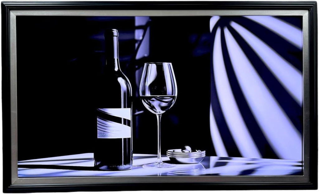 32, 43, 50 and 55 inch Handmade wood ornate TV Frame for Samsung The Frame TV. Satin Black with Gold Leaf (not for use with other models) (43 INCH)