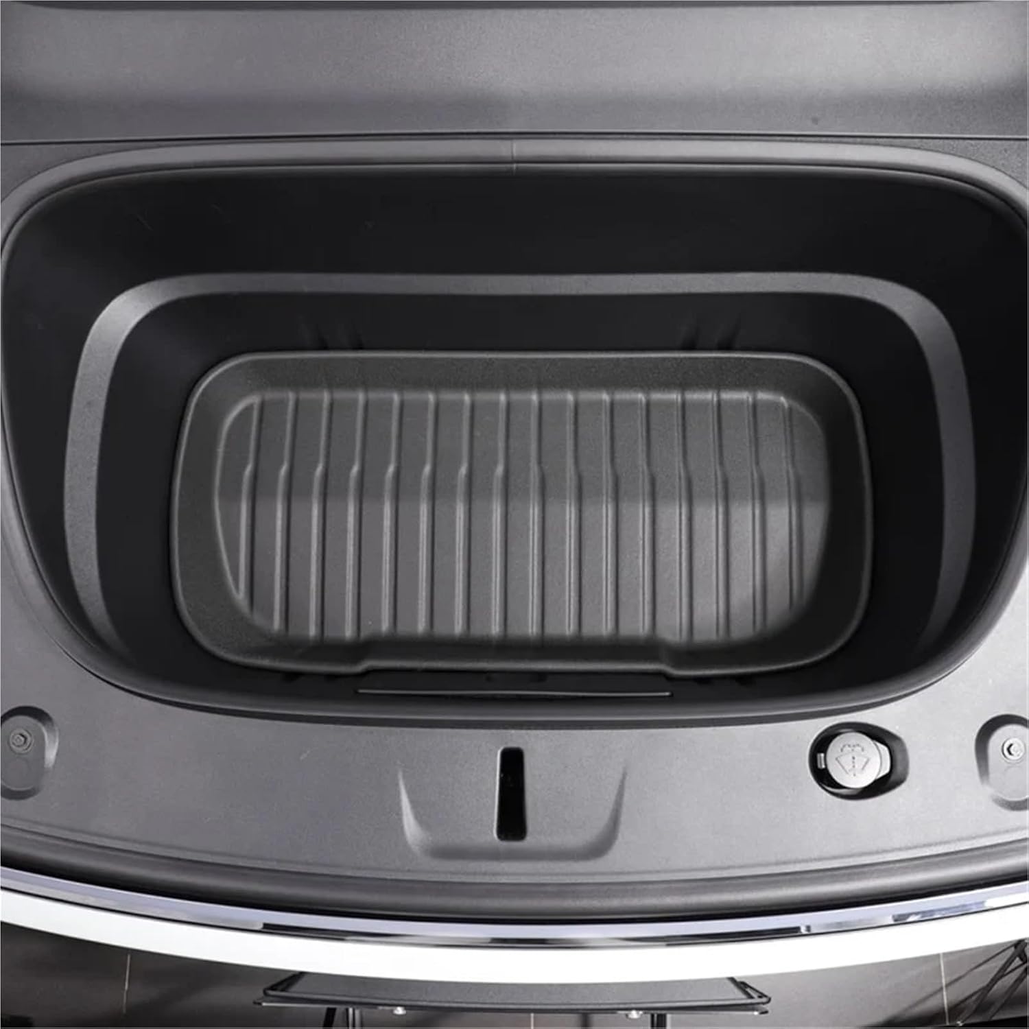 Compatible with Tesla Model Y Launch 2025 Juniper 2025 TPE Floor Mats Cargo Liner Trunk Floor Liner Backrest(Gray)
