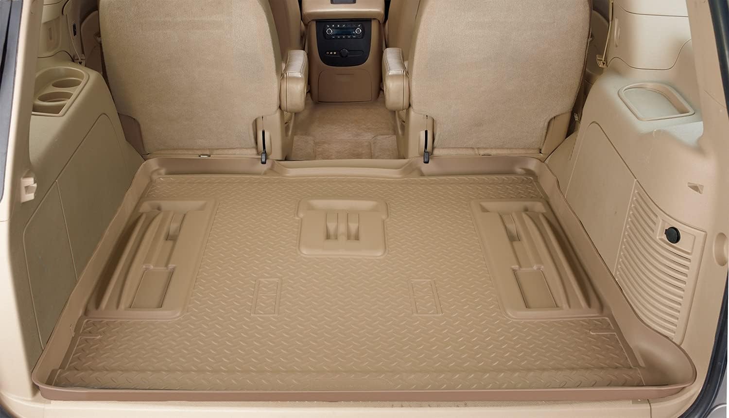 Husky Liners Classic Cargo Liner | Fits 2003-2006 Cadillac Escalade ESV, 2000-2006 Chevrolet Suburban 1500/2500, 2000-2006 GMC Yukon XL 1500/2500 | Fits Behind 3rd Seat, Grey | 21702