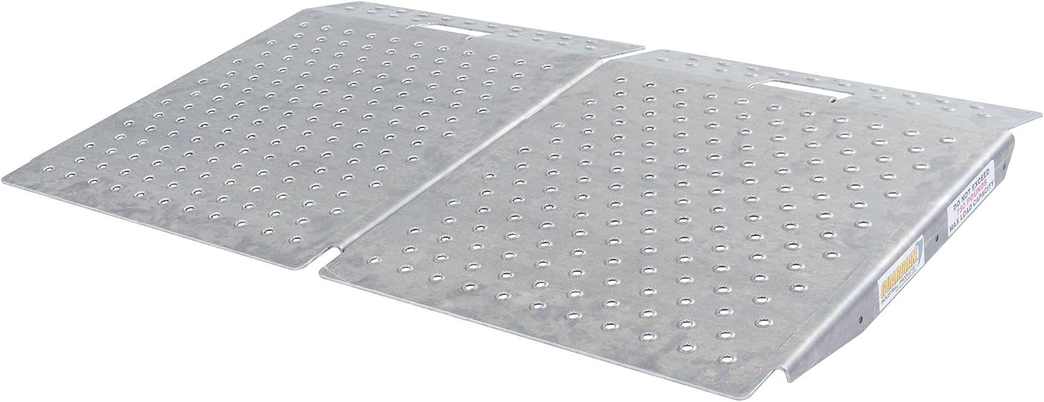 Shed Ramp for Lawnmower ATV Golf Cart, 1,500 lb Capacity, Guardian (Pair)