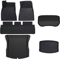 TPE Floor Mats Cargo Liner Compatible with Tesla Model 3 Highland 2024 All Weather Waterproof Anti-Slip Trunk Mats TPE Floor Liners(6PCS LHD)