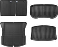Compatible for Tesla Model 3 Highland 2024 Rear Seat Backrest Protective Pad Trunk Mat Cargo Liner Kick Pad Car Accessories(Trunk mat 5pcs)
