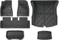Compatible with Tesla Model 3 Highland 2024 2025+ TPE Floor Mats & Cargo Liner, 3D Cyber Style Waterproof Anti-Slip Trunk Mat Backrest Mats(6PCS LHD Set)