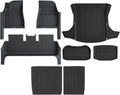 TPE Floor Mat with Door Sill Protector Compatible with Tesla Model 3 Highland Floor Trunk Mats Cargo Liner 2025 2024 Accessories(SNFM-8PCS)