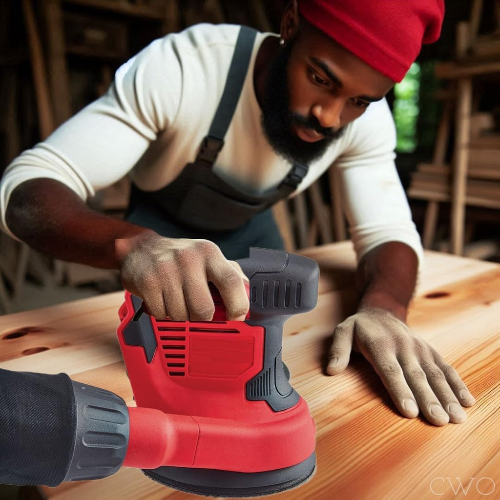 Generic Works with All BAUER 20V Tools: 5.0 Ah Battery and Charger Kit with FREE Cordless 5 in. Random Orbit Sander