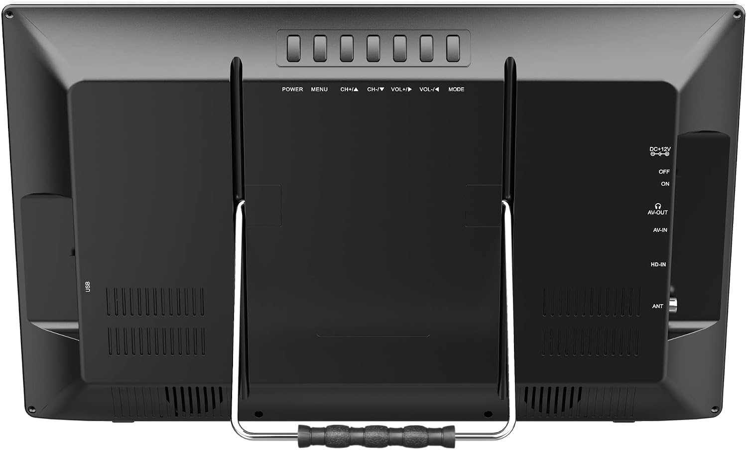 Naxa Electronics NT-1600 Portable 16-inch TV and Digital Multimedia Player with Built-in ATSC Tuner for Over-The-Air HD TV, USB Support, Rechargeable Lithium Battery, AC Power, and DC Car Cord, Black