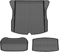 Compatible for Tesla Model 3 Highland 2024 TPE Floor Mats,All Weather Waterproof Anti-Slip Front Rear Cargo Liner Trunk Mat(Trunk Mats 3pcs)