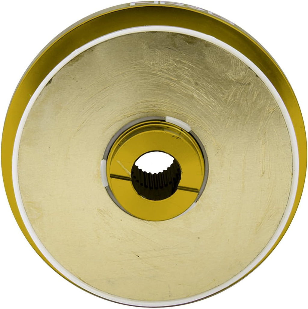 NRG Innovations Racing Style Steering Wheel Short Hub, Lockable Aluminum Steering Shaft, 6x70mm Bolt Pattern Quick Release Adapter Unit, Compatible For 92-96 Honda/Acura, Chrome Gold, NRG-SRK-110H-CG