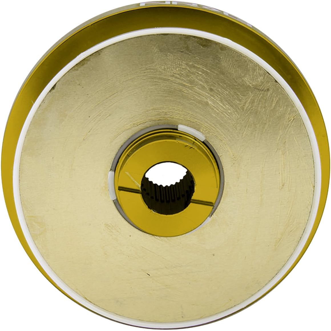 NRG Innovations Racing Style Steering Wheel Short Hub, Lockable Aluminum Steering Shaft, 6x70mm Bolt Pattern Quick Release Adapter Unit, Compatible For 92-96 Honda/Acura, Chrome Gold, NRG-SRK-110H-CG