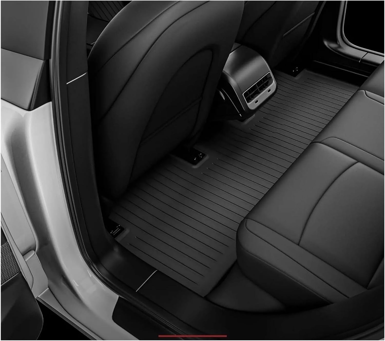 All Weather TPE Floor Mats Cargo Liner Compatible with Tesla Model 3 Highland 2024 Waterproof Anti-Slip Trunk Mats TPE Foot Pads(4PCS Set)