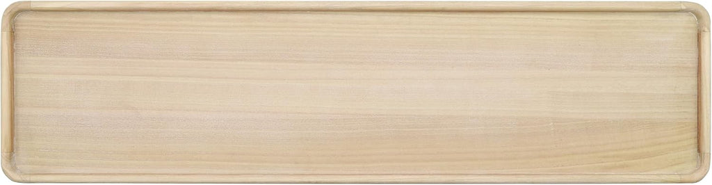 Scott Living Bridgely Console Table with Tray-Top Design, Narrow Accent Sofa-Table, Tray-Top Console Table, Wooden Sofa-Table, Entryway Behind Couch for Living Room, Space Saving, 58.25' Natural