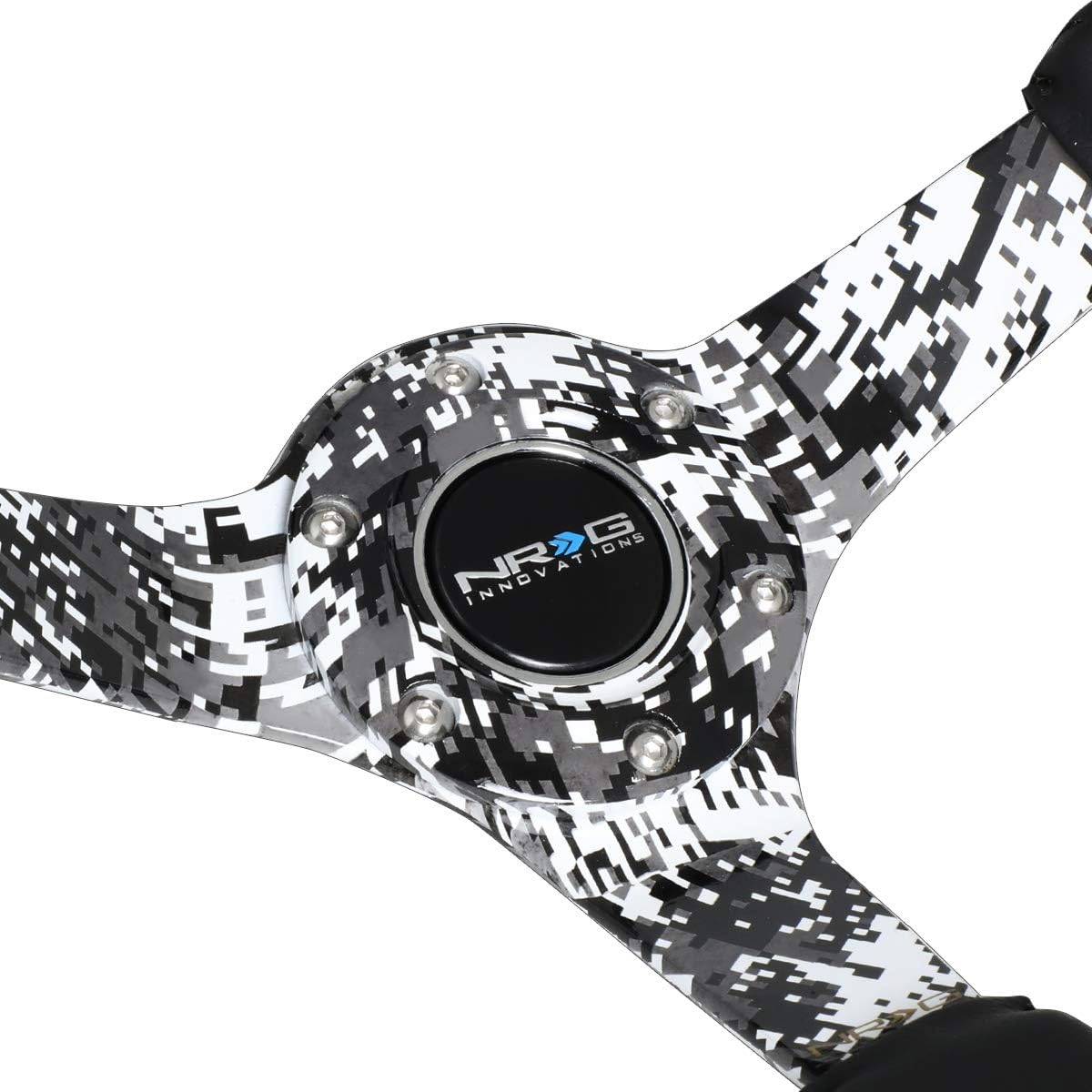 NRG Hydro Dipped Digital Camo Leather Steering Wheel RST-036DC-R + USPL STICKER
