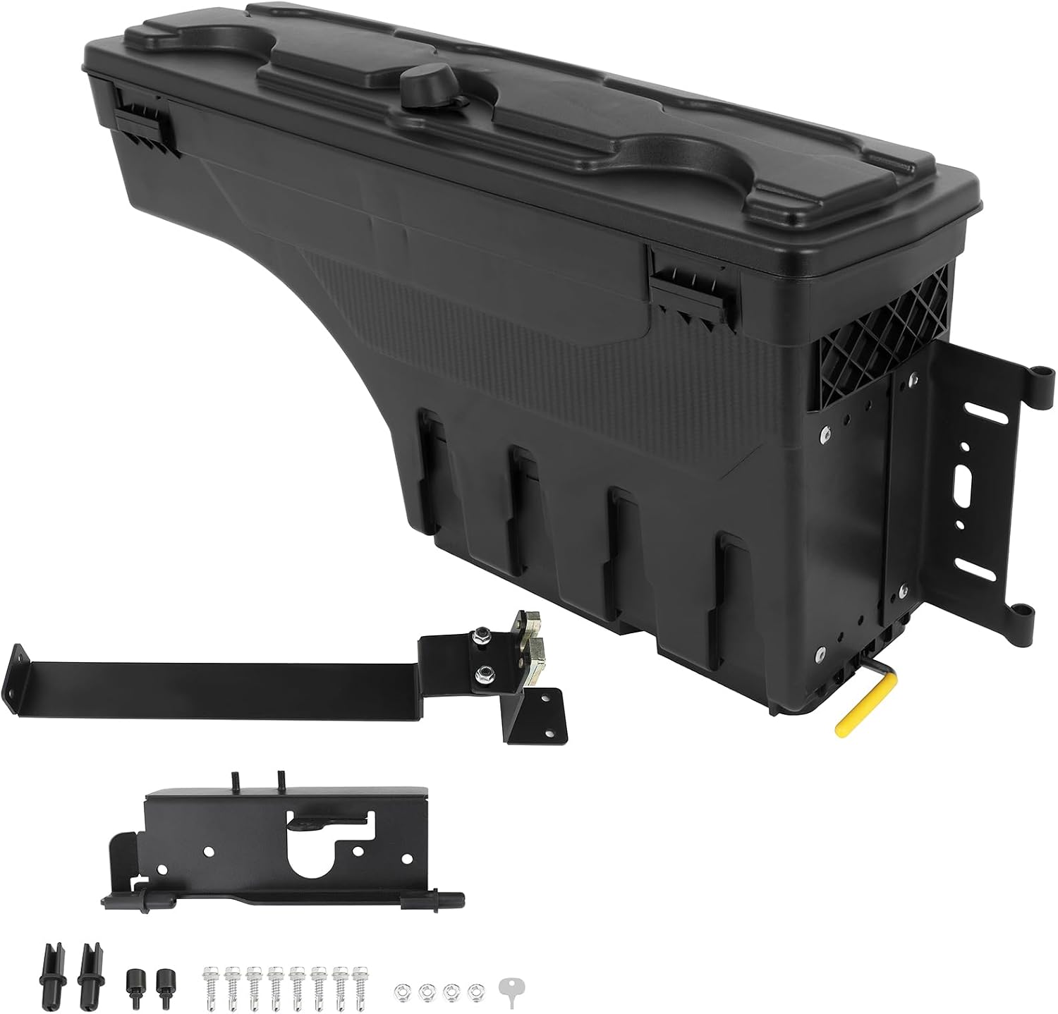 SCITOO Left & Right Side Truck Bed Tool Box for Dodge Ram 1500 2019-2021,Multi-Compartment Dividers Organized Storage,Heavy Duty & No-Drill Installation