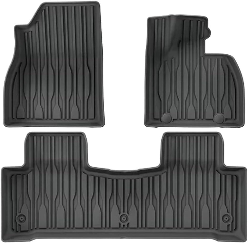 Compatible with BYD Sealion 7 2024 2025 TPE Floor Mats and Cargo Liners, All Weather WP RHD&LHD Backrest Mats Trunk Mats(Silver one Set)