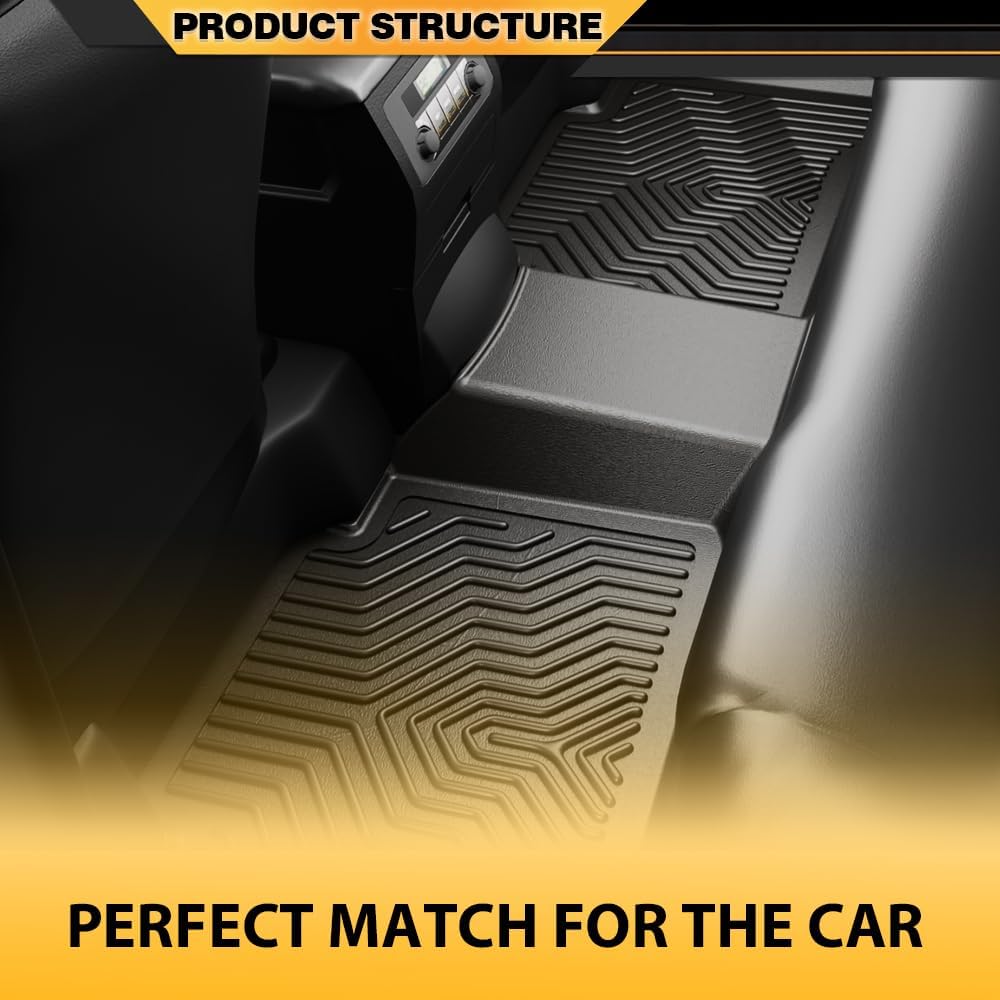 Floor Mats & Cargo Liners Fit Buick Envision 2021 2022 2023 All Weather Protection TPE Floor Liners 1st & 2nd Row Black, alfombras para carro