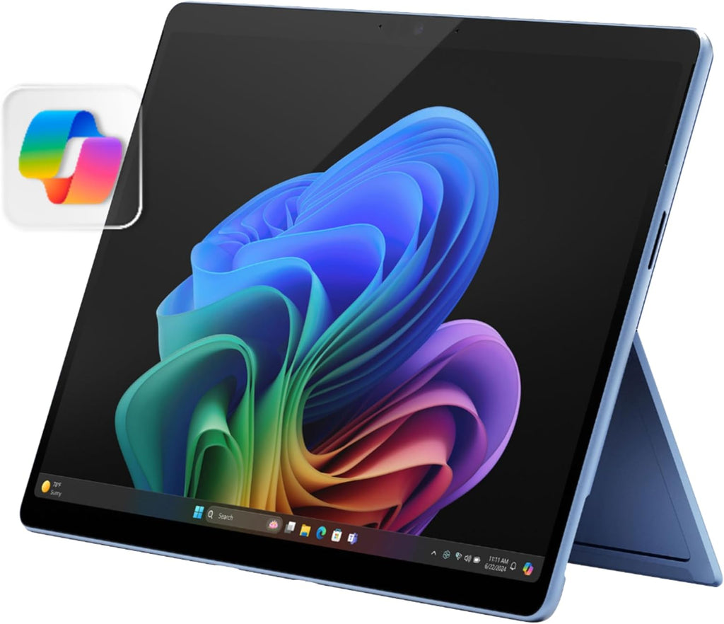 Microsoft Surface Pro 2-in-1 Laptop/Tablet (2024), Windows 11 Copilot+ PC, 13' Touchscreen Display, Snapdragon X Plus (10 Core), 16GB RAM, 512GB Storage, Sapphire