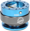 Auto Dynasty NRG SRK-200BL Steering Wheel Ball Lock Quick Release Adaptor Kit with Titanium Ring Gen 2.0, Blue