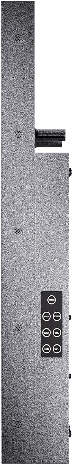 SYLVOX Outdoor TV with Rolling Stand & Soundbar, 43 inch 4K UHD QLED Smart TVs, Weatherproof, IP56 Waterproof, 1000 Nits Partial Sun, Support Google Assistant, Wide Viewing Angle (2026 Model)
