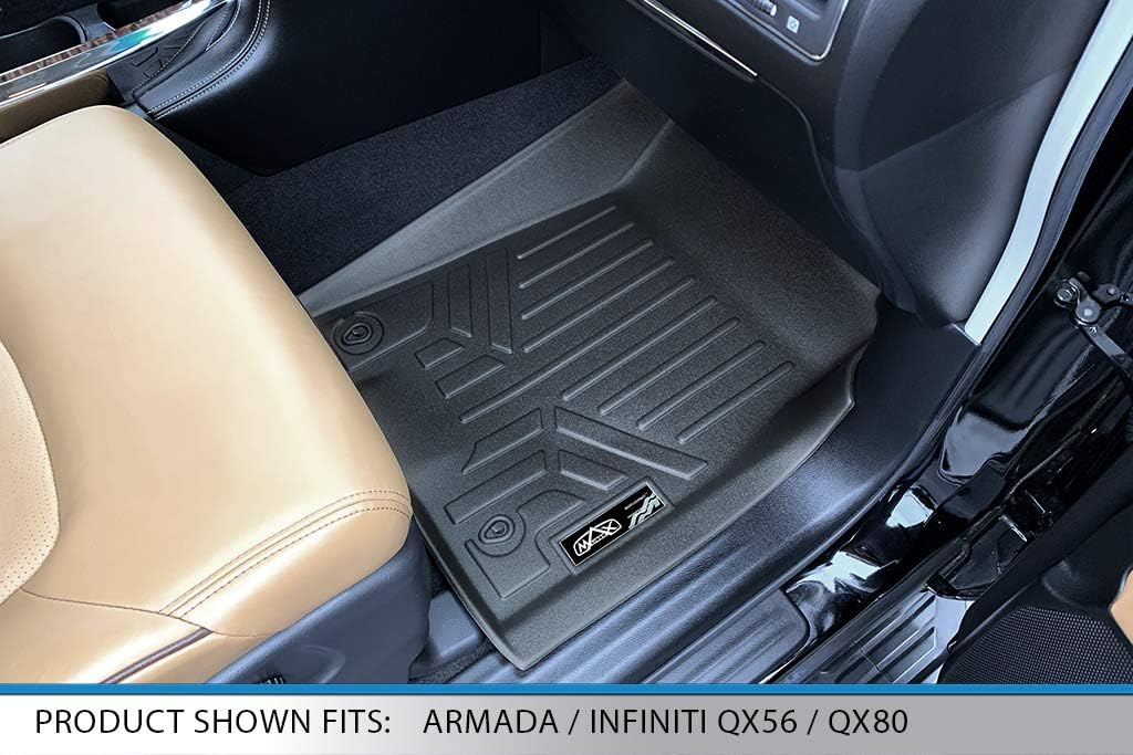 MAXLINER Floor Mats 3 Row Liner Set for 2011-2013 Infiniti QX56