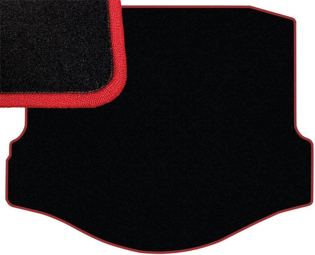 Red Edge Cargo/Trunk Carpet Mat for Chevrolet Camaro 2010-2015 | Custom Fit, Black, 2015 2014 2013 2012 2011 2010
