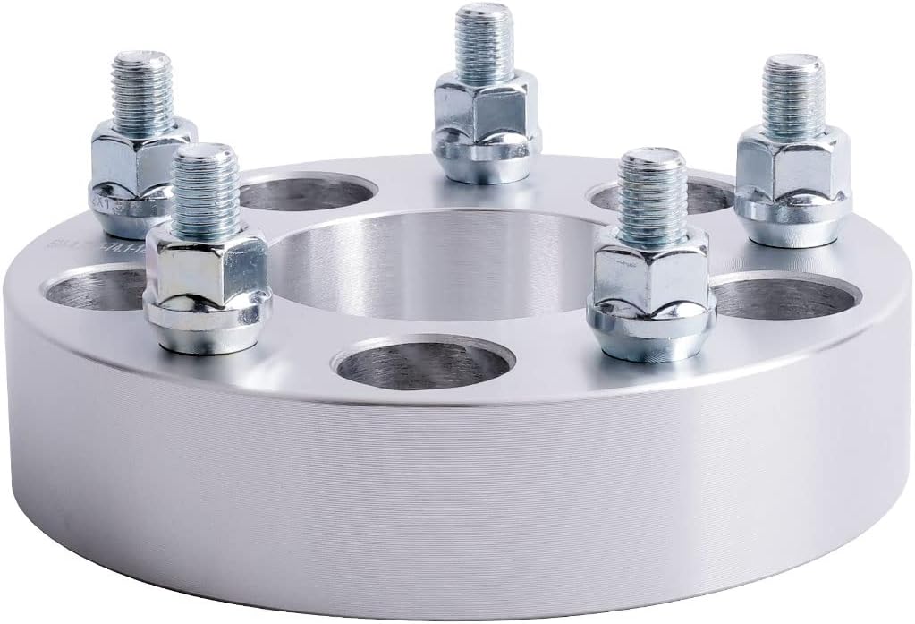 4PC 5x115 to 5x120 Wheel Adapters 1.5 Inch with 14x1.5 Studs Compatible with Dodge 5 Lug for 2004-2008 Magnum | 2006-2022 Charger | 2009-2022 Challenger (Adapt 5x120 Rim on 5x115 Vehicle)